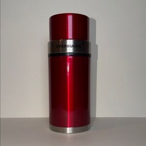 Vintage 2006 Starbucks Red Stainless Steel 17oz Thermos - Good Condition - Rare